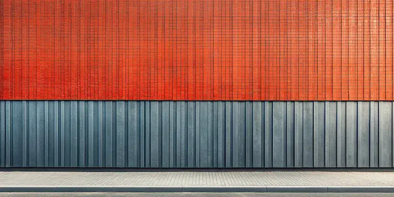 Moderne Metallzäune aus Polen