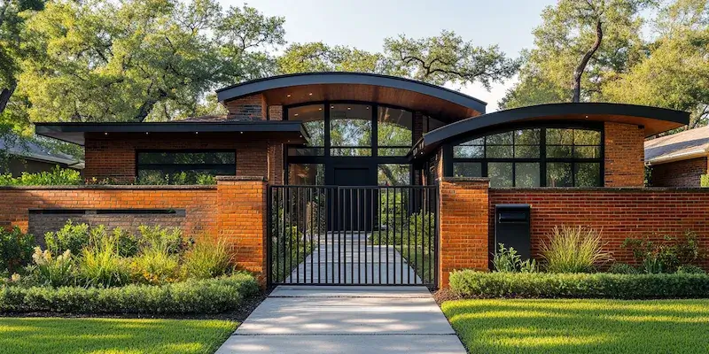 Modern Zaun aus Polen