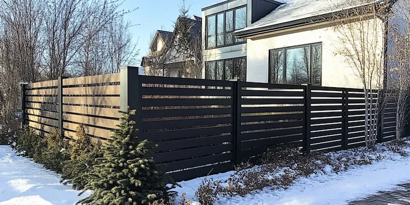 Zaun aus Polen mit Montage