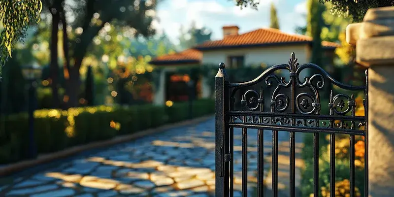 Polnische Metallzaune